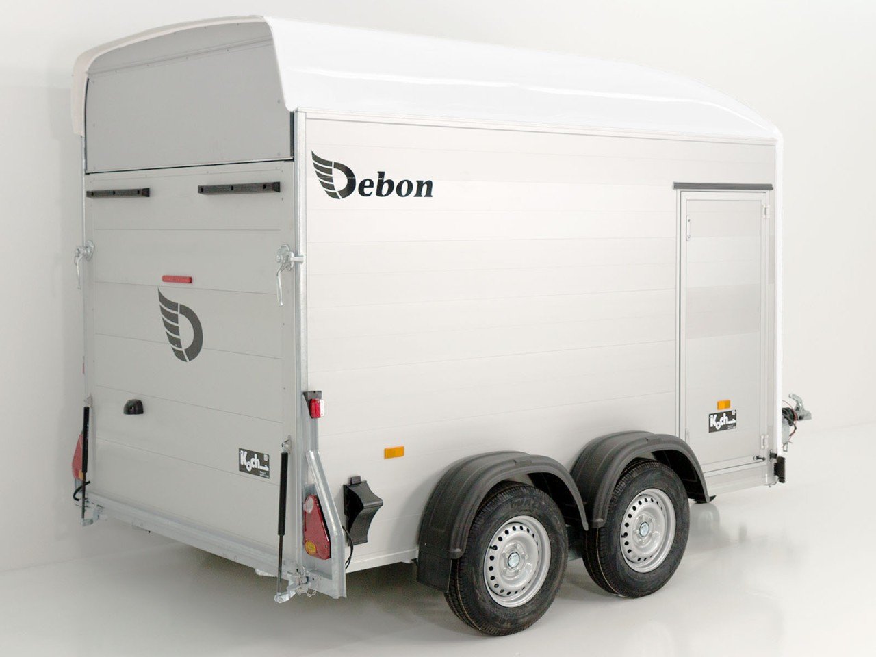 Debon Reboque fechado C500 164x300cm H:200cm 2,0t, Alu, Polybug, Porta, branco-Novo - Image 3