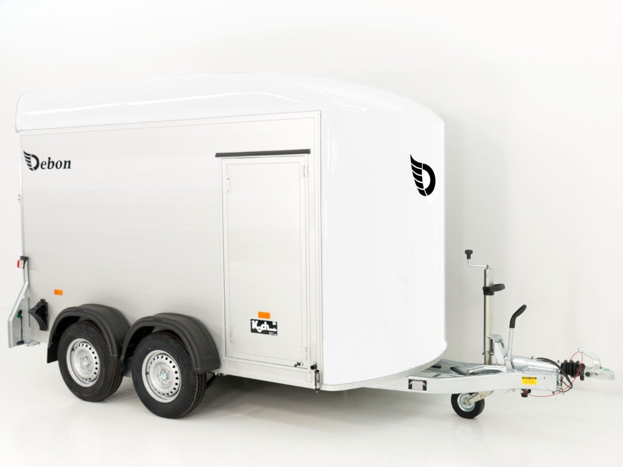 Debon Reboque fechado C500 164x300cm H:200cm 2,0t, Alu, Polybug, Porta, branco-Novo - Image 5