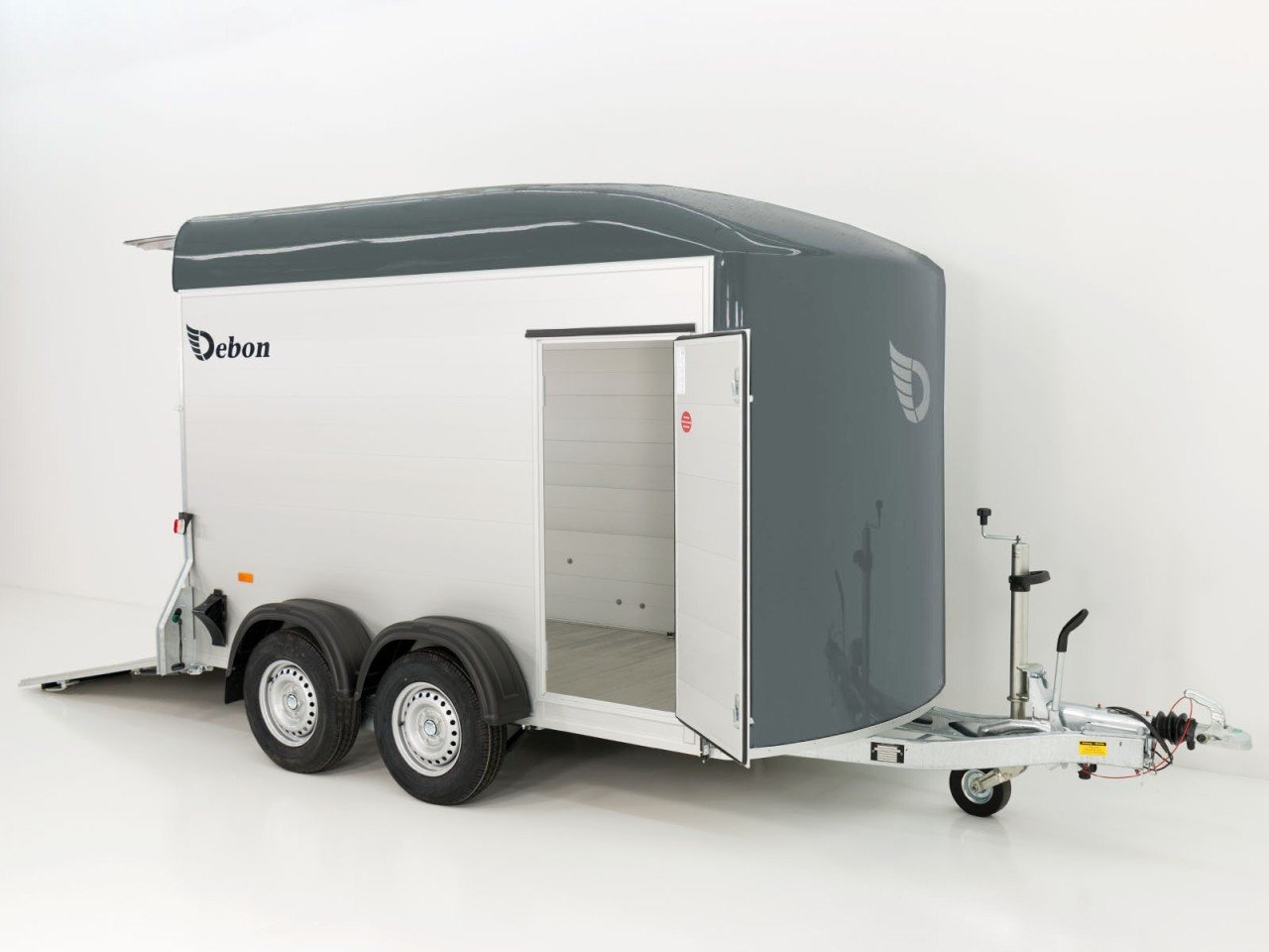 Debon Reboque fechado C500 164x300cm H:200cm 2,6t, Alu, Polybug, Porta, gris-Novo - Image 4