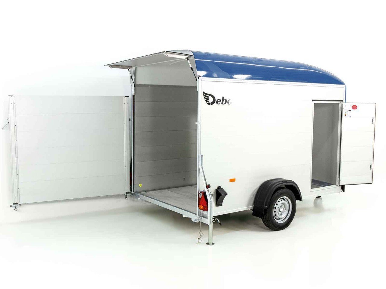 Debon Reboque fechado C400 164x315cm H:200cm 1,3t, Alu, Polybug, Porta-Novo - Image 2