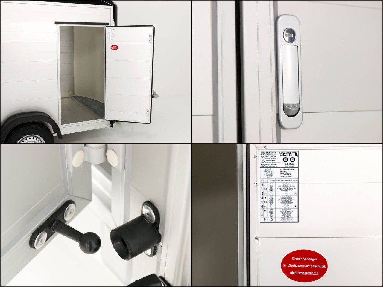 Debon Reboque fechado C500 164x300cm H:200cm 2,0t, Alu, Polybug, Porta-Novo - Image 16