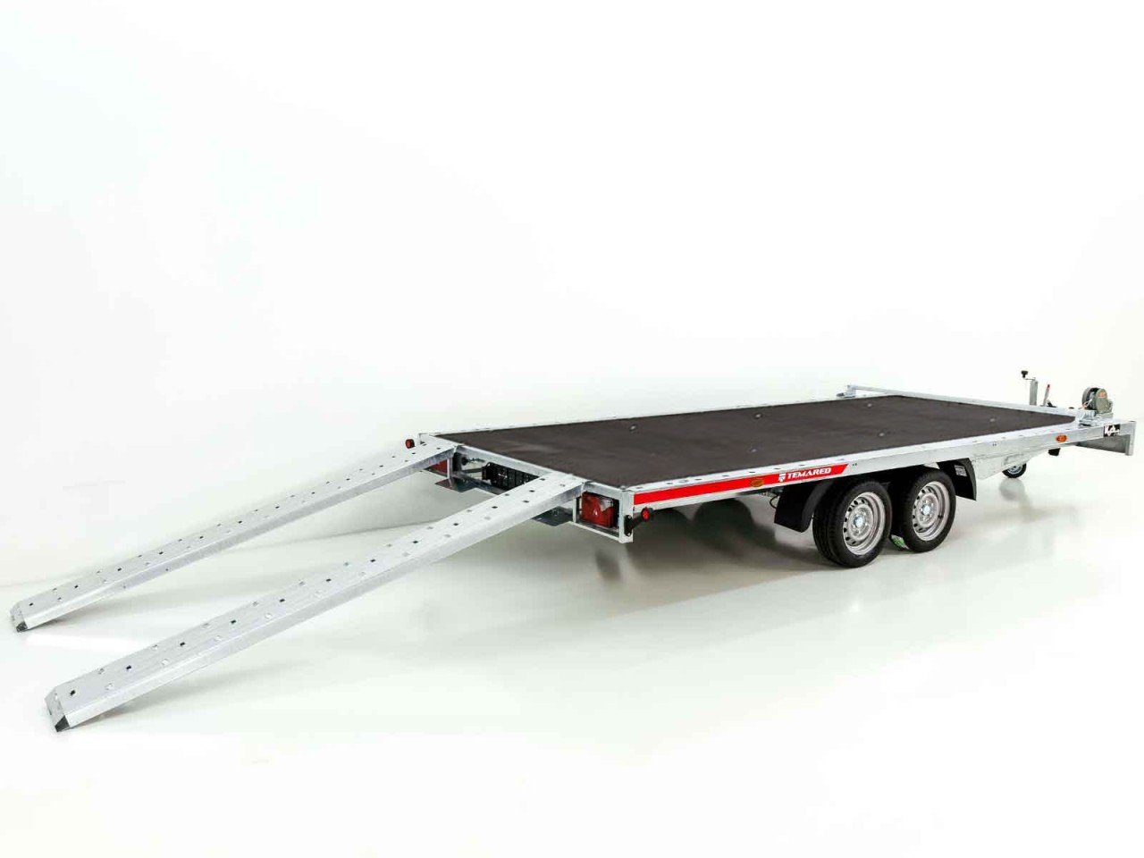 Temared Reboque porta-veículos CARLU 4521-S 215x450cm 3,5t-Novo