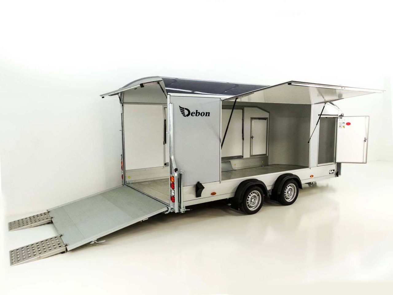 Debon Reboque fechado Roadster C1000 200x500x200cm 3,5t gris-Novo