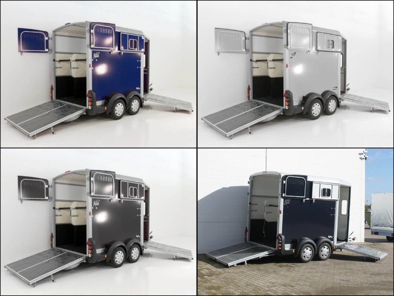 Ifor Williams Reboque para cavalos HB511-Portones traseros-Combinación de puertas-Novo