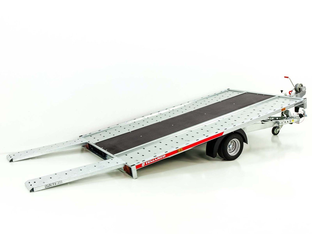 Temared Reboque porta-veículos Carkeeper 190x360cm 1,5t-Novo