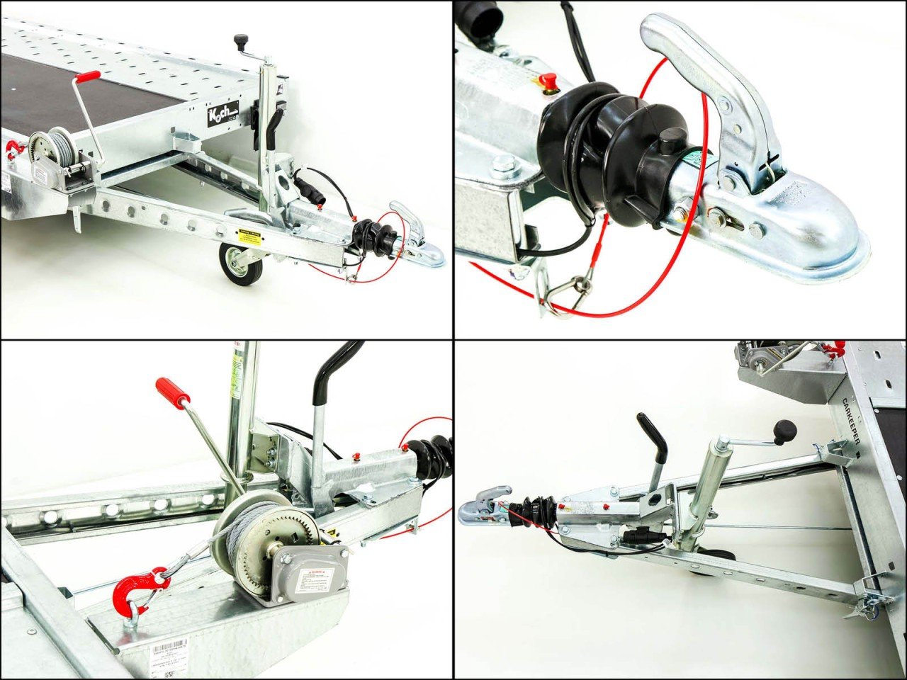 Temared Reboque porta-veículos Carkeeper 190x360cm 1,5t-Novo - Image 12