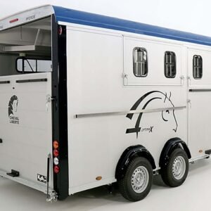 Cheval Liberté Reboque para cavalos Maxi 4, 4 Cavalos, Pullman-Trem de rodagem, 100km/h, azul-Novo