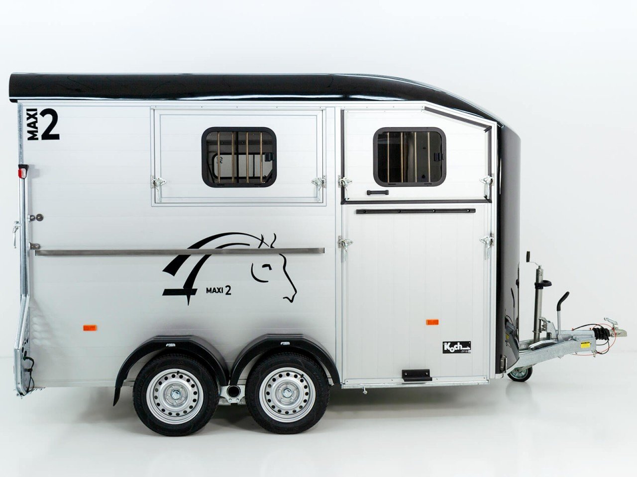 Cheval Liberté Reboque para cavalos MAXI 2, preto-Novo