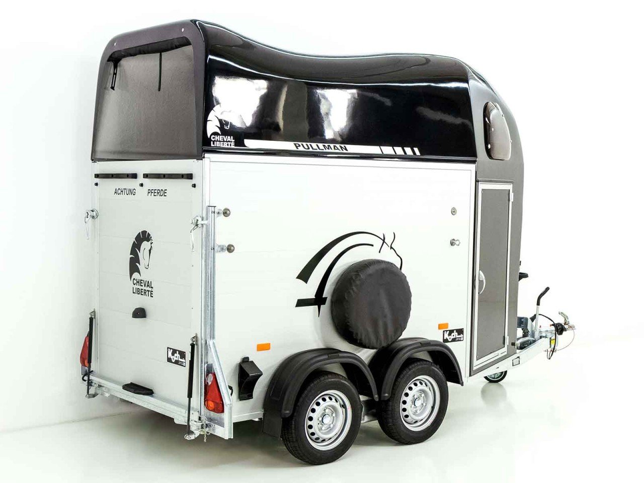 Cheval Liberté Reboque para cavalos GOLD One 1,5er, Pullman-Trem de rodagem, preto-Novo