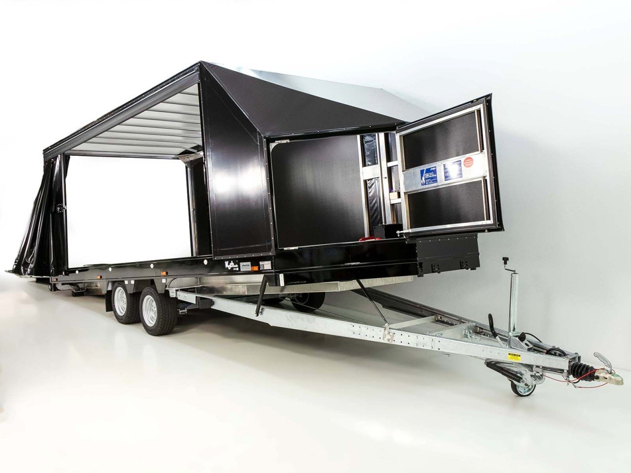 Moetefindt Reboque para transporte de coches Lona FTP235 235x550cm 3,5t Altura:180cm-Novo