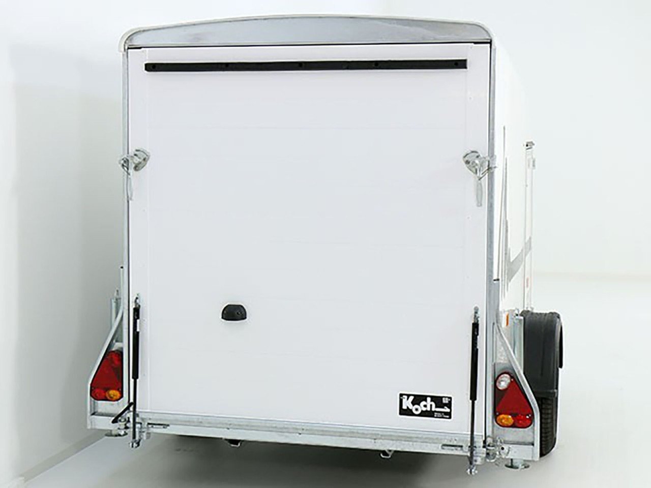 Debon Reboque fechado Cargo 1300 Vollpoly 150x290cm H:160cm, Porta, branco-Novo - Image 5