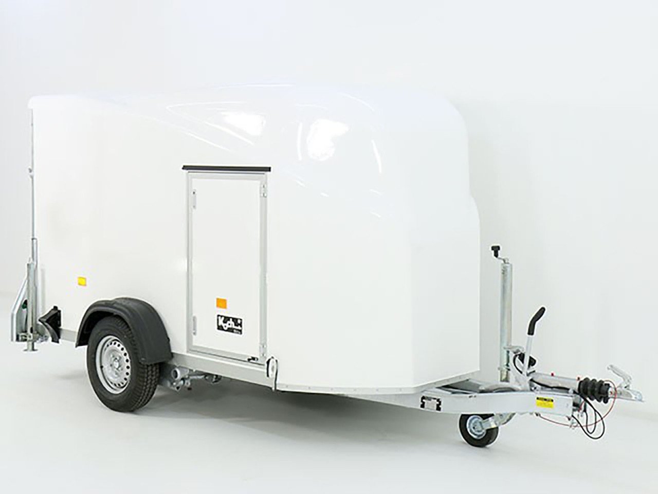 Debon Reboque fechado Cargo 1300 Vollpoly 150x290cm H:160cm, Porta, branco-Novo - Image 8