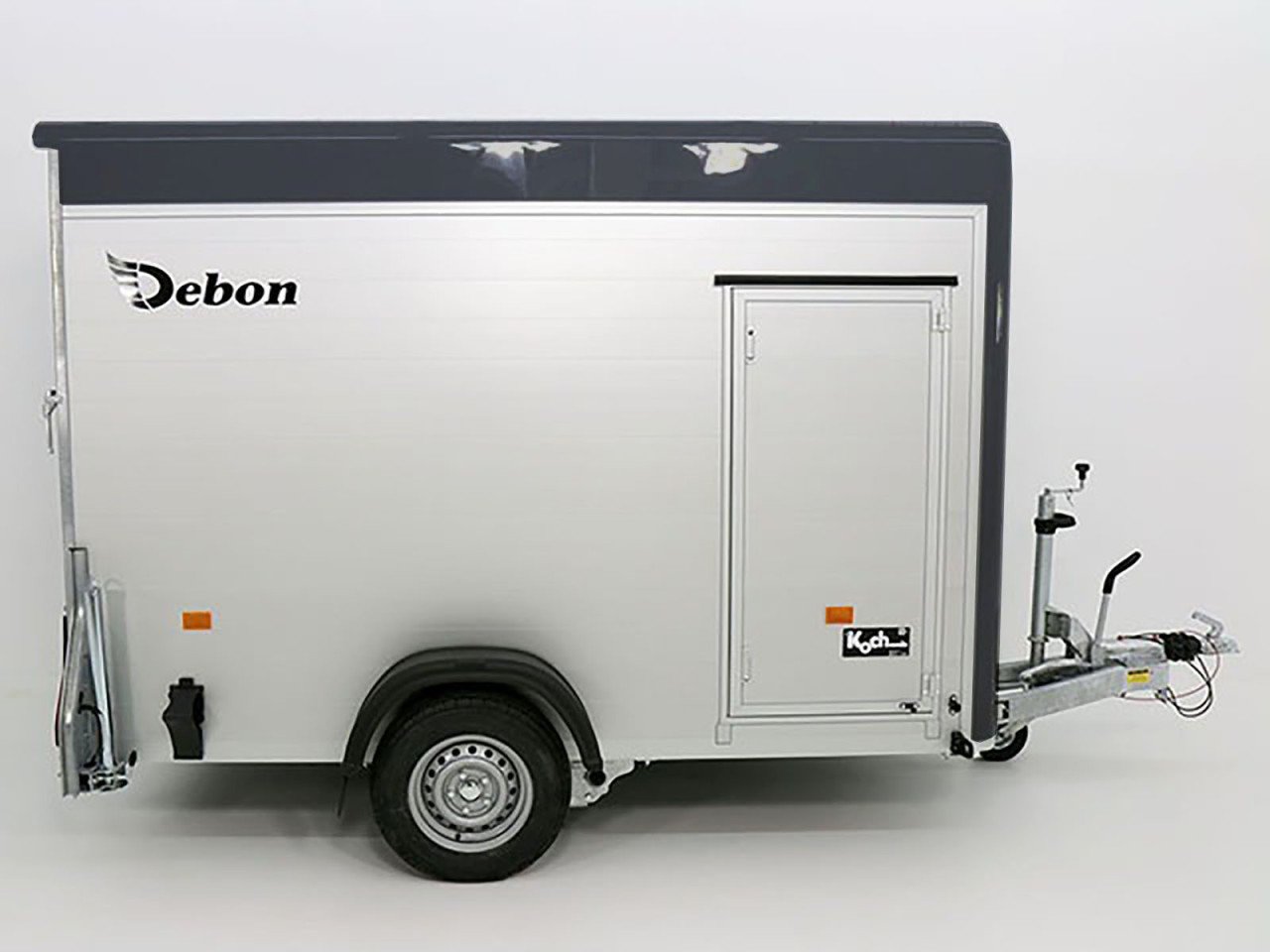 Debon Reboque fechado C300 148x295cm H:190cm 1,3t Alu, Polybug, Porta, gris-Novo - Image 7