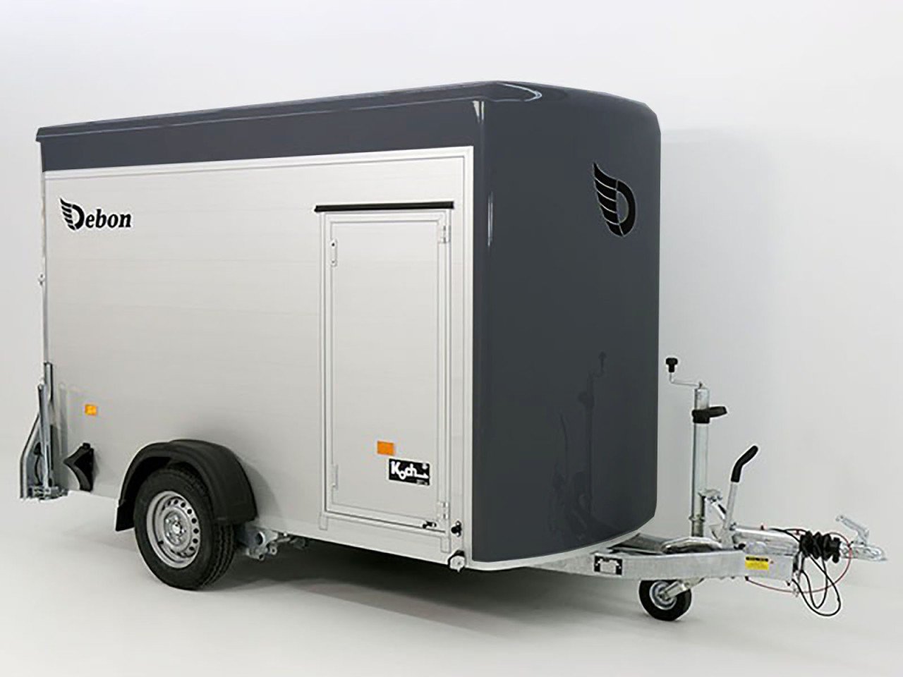 Debon Reboque fechado C300 148x295cm H:190cm 1,3t Alu, Polybug, Porta, gris-Novo - Image 8