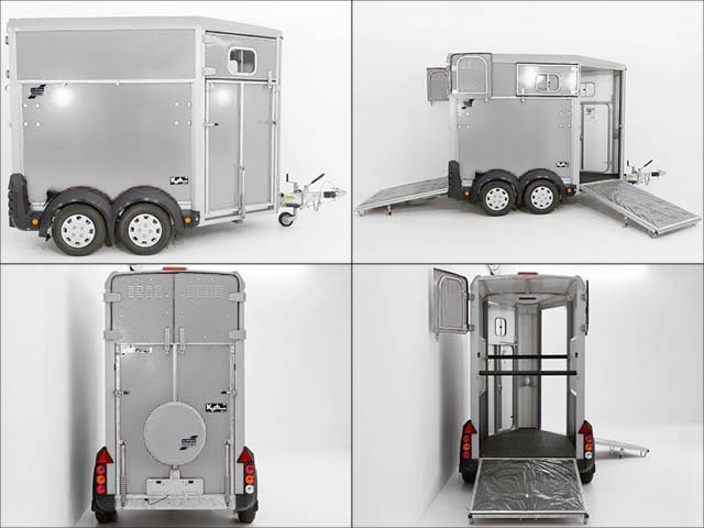 Ifor Williams Reboque para cavalos HB403-1,5er-plata-Novo - Image 11