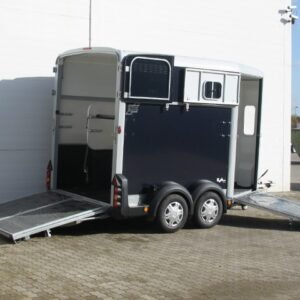 Ifor Williams Reboque para cavalos HB511-Portones traseros-Combinación de puertas-preto-Novo