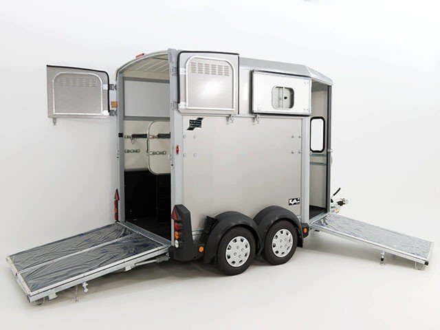 Ifor Williams Reboque para cavalos HB506-Saída frontal-Combinação de portões-plata-Novo - Image 4