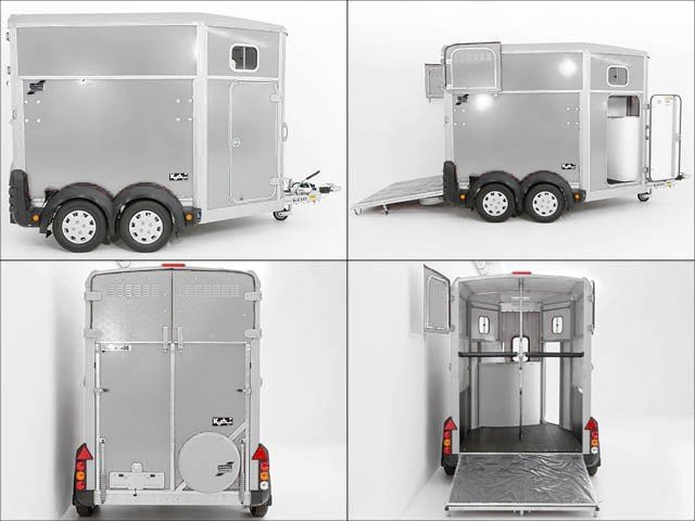 Ifor Williams Reboque para cavalos HB506-Arreios-Prateado-Novo - Image 10