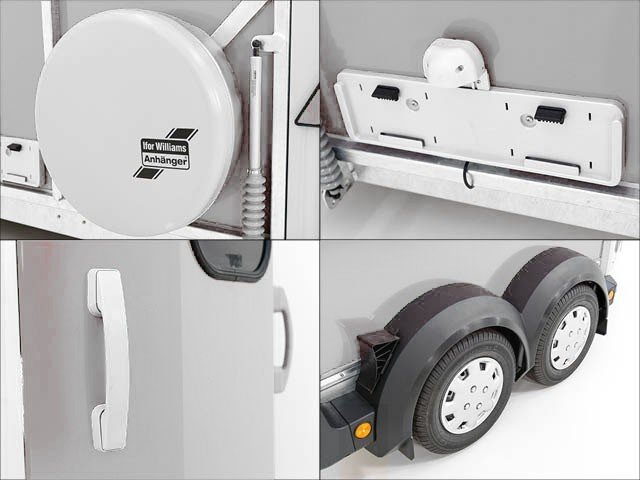 Ifor Williams Reboque para cavalos HB506-Arreios-Prateado-Novo - Image 8